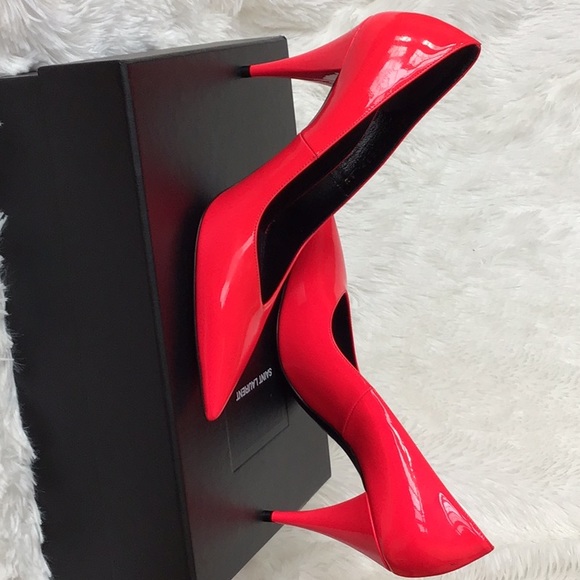 SAINT LAURENT FUSCIA PUMPS. - Picture 9 of 11